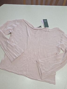 Light Pink Women's Lightweight Boatneck Sweater NWT.  SIZE XXL